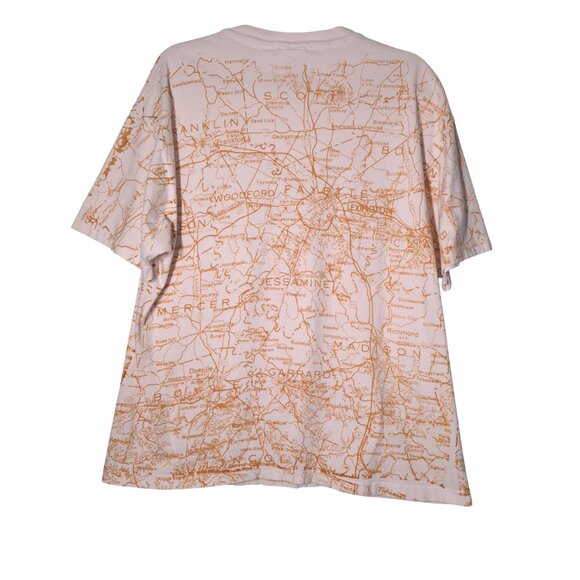 VINTAGE Kentucky The Great Outdoors Map USED Shirt (XL, Single Stitch, AOP) - Picture 2 of 7
